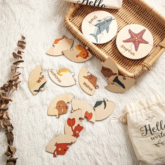 Marine Animal Wooden Puzzle
