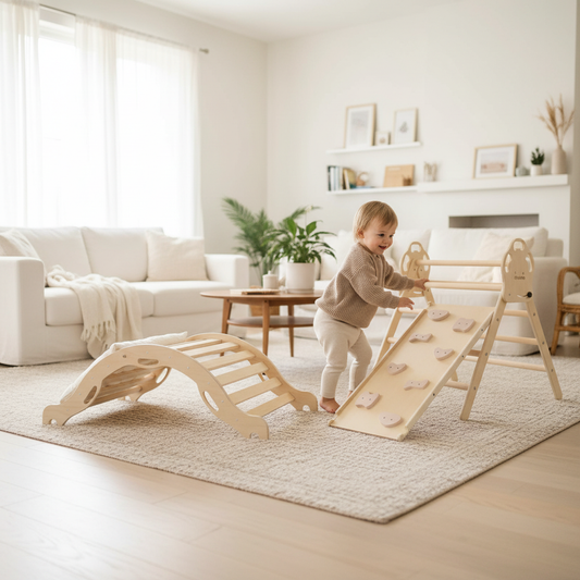 7-in-1 Pikler Triangle Playset