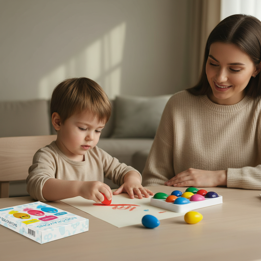 Toddler Easy-Grip Egg Crayons